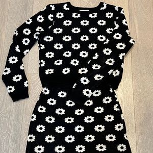 Vintage Opening Ceremony Knit Sweater and Mini Skirt